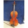 Image 2 : Antique Violin in Original Wooden Case with Bow, Has Paper Stradivarius Label 