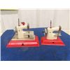 Image 2 : 2 Vintage Toy Mini Sewing Machines ; Sew.O.Matic Junior + Senior Machines