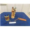 Image 1 : Vintage Ojibwa First Nations Corn Husk Warrior with Leather Clothing, Bow,