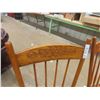 Image 2 : 2 Wooden Press Back Kitchen Chairs