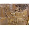 Image 8 : (3) Wood Framed Sculpted Picture ; 19" x 32", 14.5" x 18", 13" x 16" - by Kim Murray
