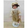 Image 8 : Doll 18" Tall with Outfits, Shoes & (2) Porcelain Dolls; 7" + 9" tall