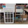 Image 1 : (2) Wood Sash Windows ; 22"45 3/4" + 23 3/4" x 40 5/8"