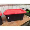 Image 2 : 3 Storage Bins with Lids