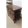 Image 2 : Wood Wicker Dresser/ Organizer 16" x 32" x 33" 