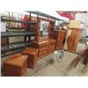 Image 2 : 5 pc Pine Bedroom Set ; Dresser with Mirror 18" x 58"x72", Dresser 18" x 31" x 53"