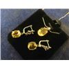 Image 8 : Citrine Pendant + Earrings on Sterling Silver