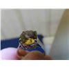 Image 8 : Citrine Ring 14 k Gold Plated Sterling Silver, Sz 8, 11mm x 9mm Real Stone from Brazil -