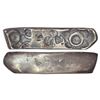 Image 1 : Ancient India: Archaic silver punch marked 'bent bar' coin, attributed to 'Gandhara Janapada', (c.60