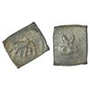 Image 1 : Ancient India: Taxila - post-Mauryan local uninscribed die-struck copper coinage, (c.150-100 BC), 2.