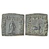 Image 1 : Ancient India: Indo-Greeks, copper coin of Hermaios (c.90-70 BC), BN series 9, 8.65g. Obv: bust of b