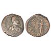 Image 1 : Ancient India: Indo-Parthians, copper tetradrachm of Gondophares I (c.40-10BC), Arachosia (Qandahar)