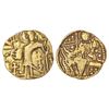 Image 1 : Ancient India: Kidarite Huns in Kashmir - base gold dinar in the name of 'Kidara', middle series, (c