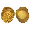 Image 1 : Medieval India: Yadavas of Devagiri, gold punch-marked Asu or 'Padma Tanka' of Ramachandra (1270-131