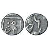 Image 1 : Mughals: Alamgir II (1754-1759 AD), silver 1/8 rupee, in the name of Alamgir II, mint off flan but a