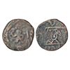 Image 1 : Princely States: Dhar, copper paisa, in the name of Shah Alam II, unlisted in KM, 11.84g. Obv: Hanum