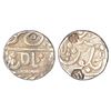 Image 1 : Princely States: Janjira, silver 'Ankushi' rupee of counterstruck fabric, attributed to the first re