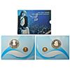 Image 1 : Republic India: 2010, Mother Teresa Birth Centenary, proof set of 2 coins, 100 rupees and 5 rupees, 