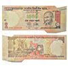 Image 1 : Paper Money: 1000 rupees, misprint, Gandhi series, 2009, signed by D. Subbarao, inset 'L', serial no