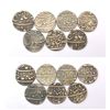 Image 1 : Large Lot: Maratha Confederacy, silver rupee (7), Ahmadabad mint with devanagri Ram and vsrious type