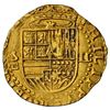 Image 1 : SPAIN, Seville, gold cob 2 escudos, Philip II, assayer Gothic D below mintmark S to left, NGC AU 55.