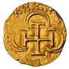 Image 2 : SPAIN, Seville, gold cob 1 escudo, Philip II, assayer Gothic D to right, mintmark S to left, NGC AU 