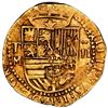 Image 1 : SPAIN, Toledo, gold cob 2 escudos, Philip II, assayer M below mintmark T (no o) to left, denominatio