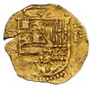 Image 1 : SPAIN, Toledo, gold cob 1 escudo, Philip II, assayer M-in-circle below mintmark oT to left, denomina