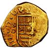 Image 1 : SPAIN, Seville, gold cob 2 escudos, Philip III, assayer D, NGC MS 61.