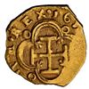 Image 2 : SPAIN, Seville, gold cob 2 escudos, Philip III, assayer V, NGC AU 58.