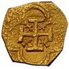 Image 2 : SPAIN, Seville, gold cob 2 escudos, Philip III, assayer G ABOVE mintmark S to RIGHT, extremely rare,