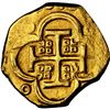 Image 2 : SPAIN, Seville, gold cob 4 escudos, 1639 R, rare, NGC AU 55.