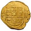 Image 1 : SPAIN, Seville, gold cob 4 escudos, Philip IV, assayer R ABOVE mintmark S to left, very rare, NGC AU