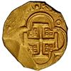 Image 2 : SPAIN, Seville, gold cob 4 escudos, Philip IV, assayer R below mintmark S to left, NGC AU 55.