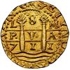 Image 1 : PERU, Lima, gold cob 8 escudos, 1711 M, NGC MS 64 (1715 Fleet Shipwreck Label).