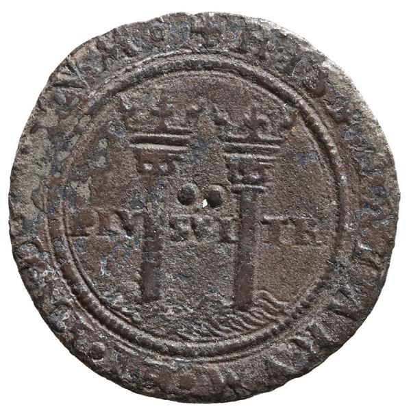 MEXICO, Mexico City, 2 reales, Charles-Joanna, "Late Series," assayer A to right, mintmark M to left