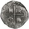 Image 2 : SPAIN, Seville, cob 8 reales, Philip II, assayer Gothic D with open right side at 4 o'clock outside 