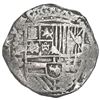 Image 1 : BOLIVIA, Potosí, cob 8 reales, Philip II, assayer B (5th period), Grade 2.