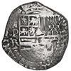 Image 1 : BOLIVIA, Potosí, cob 8 reales, Philip III, assayer R (curved leg), Grade 2.