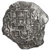 Image 1 : BOLIVIA, Potosí, cob 8 reales, Philip III, assayer R (curved leg), Grade 3.