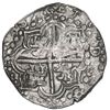 Image 2 : BOLIVIA, Potosí, cob 8 reales, 1621 T, quadrants of cross and upper half of shield transposed, Grade