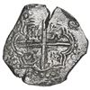 Image 2 : BOLIVIA, Potosí, cob 8 reales, Philip III, assayer T, upper half of shield transposed, Grade 1 (hand