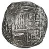 Image 1 : BOLIVIA, Potosí, cob 8 reales, Philip III, assayer T, quadrants of cross and upper half of shield tr