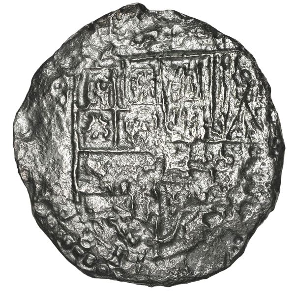 BOLIVIA, Potosí, cob 8 reales, Philip III, assayer not visible, Grade 3.