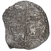 Image 2 : BOLIVIA, Potosí, cob 4 reales, Philip III, assayer R (curved leg), Grade 2.