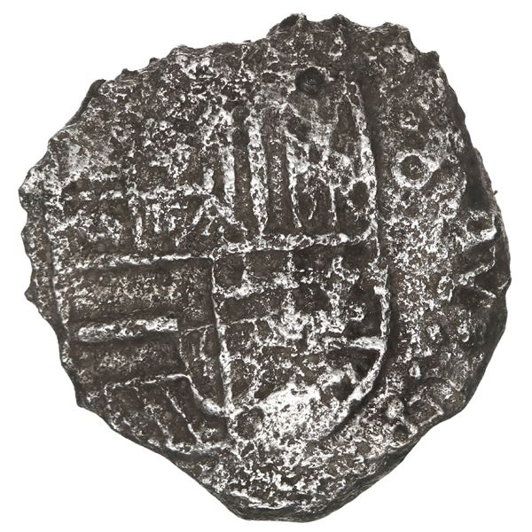 BOLIVIA, Potosí, cob 4 reales, Philip III, assayer not visible, Grade 3.