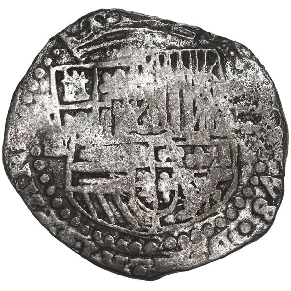BOLIVIA, Potosí, cob 2 reales, Philip II, assayer RL, Grade 1.