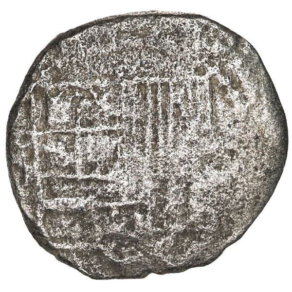 BOLIVIA, Potosí, cob 2 reales, Philip III, assayer not visible (pre-dated period), quadrants of cros