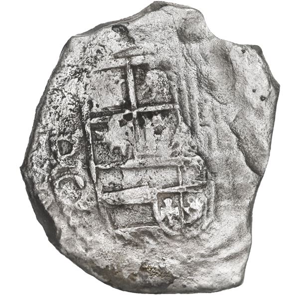 BOLIVIA, Potosí, cob 8 reales, Philip III, assayer Q, Grade 3.