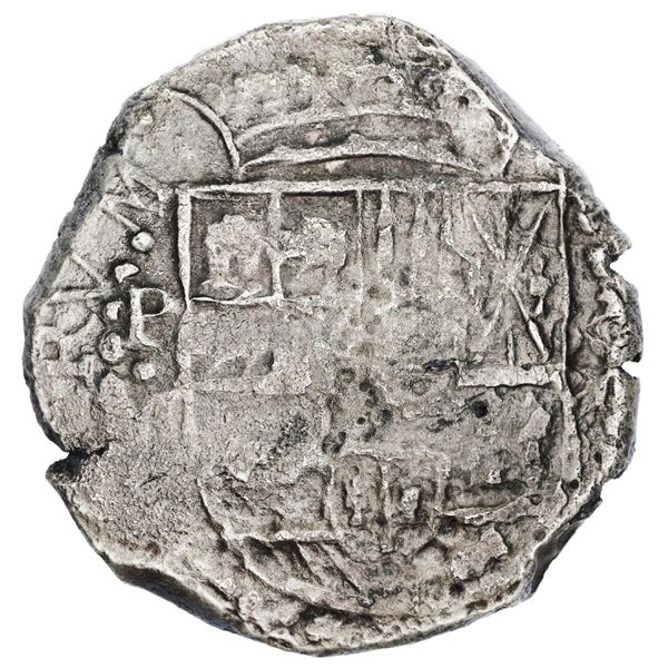 BOLIVIA, Potosí, cob 8 reales, Philip III, assayer M (pre-dated type), Grade 2.